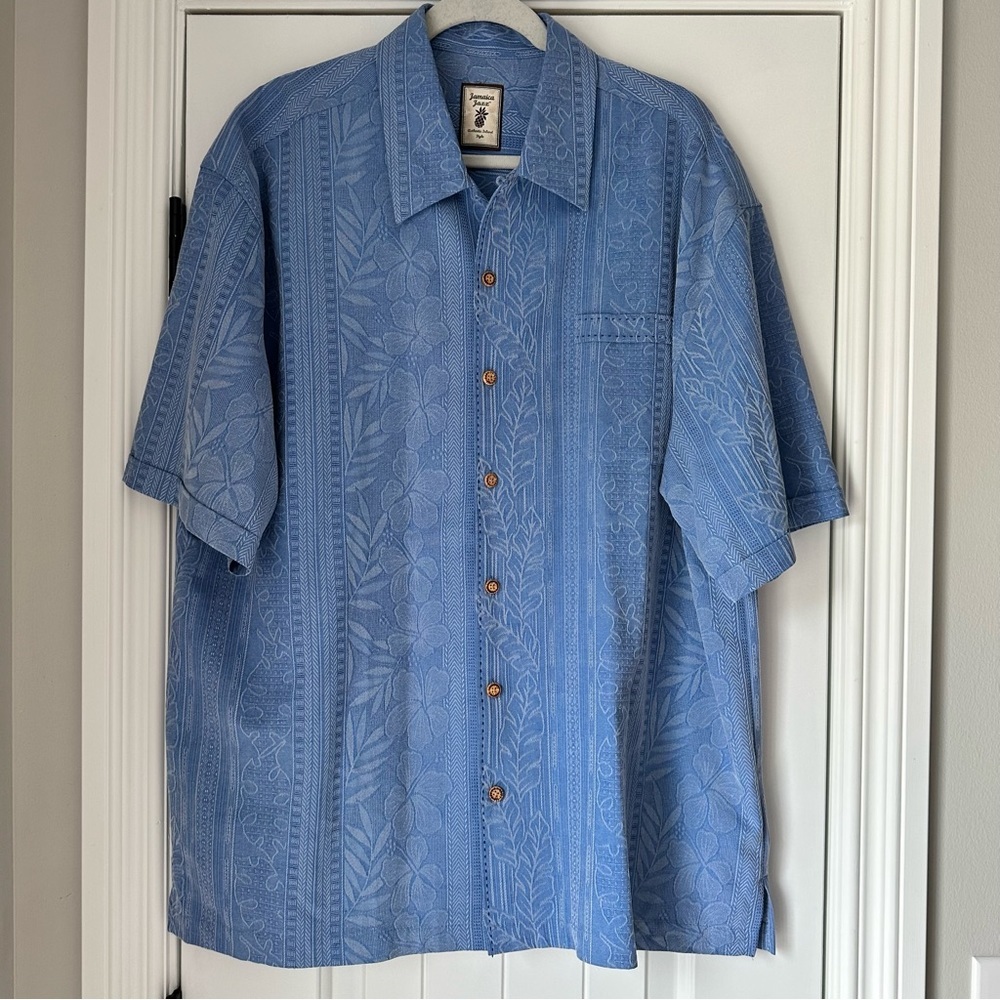 Jamaica Jaxx Blue Casual Button Down Shirt